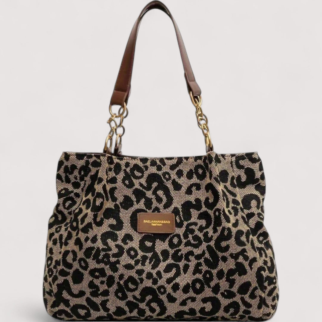 Olivia – Leopard Canvas Shopping Bag