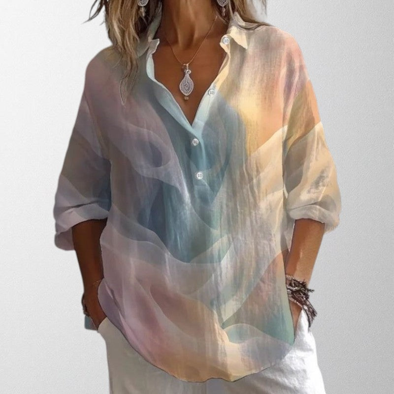 Olivia - Vintage Gradient Blouse