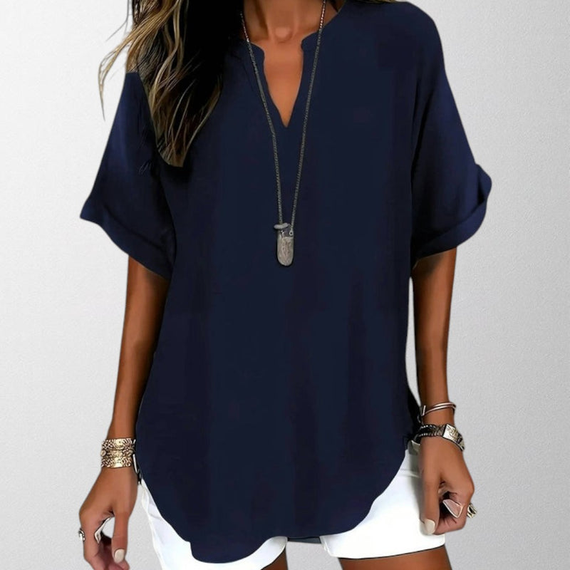 Olivia - Elegant Plain Blouse