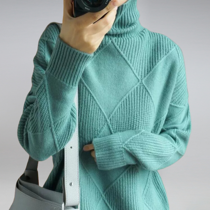 Adelle™ | Comfortable High Neck Jumper