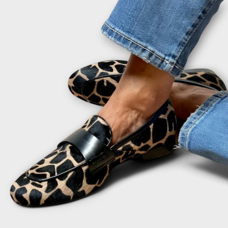 Olivia - Leopard Loafers