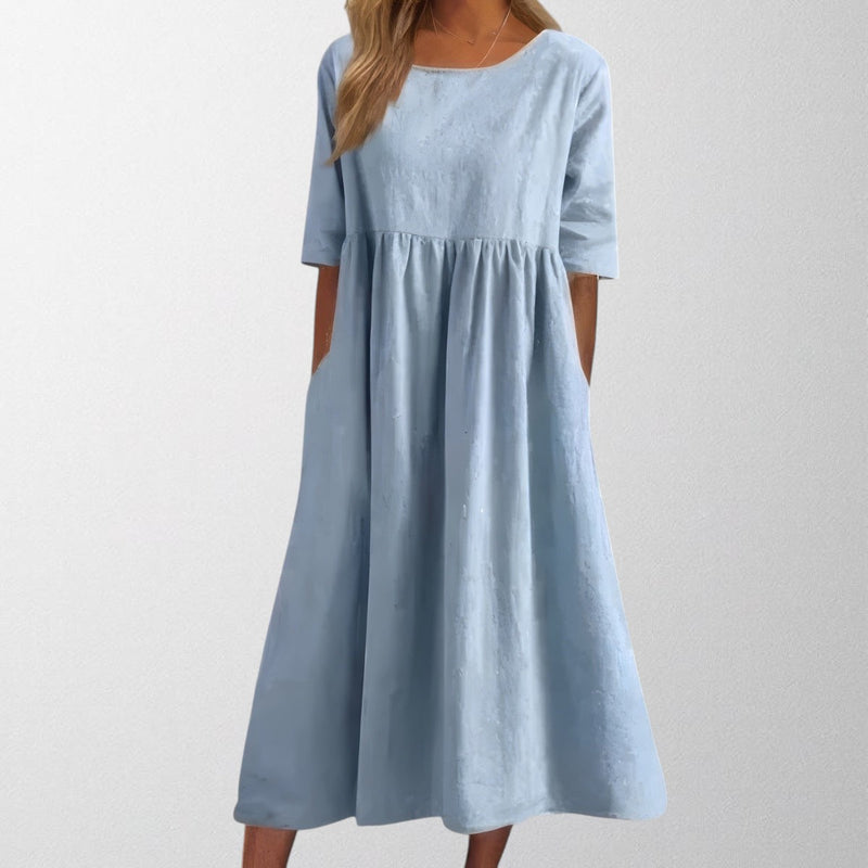 Olivia - Flattering Cotton Dress