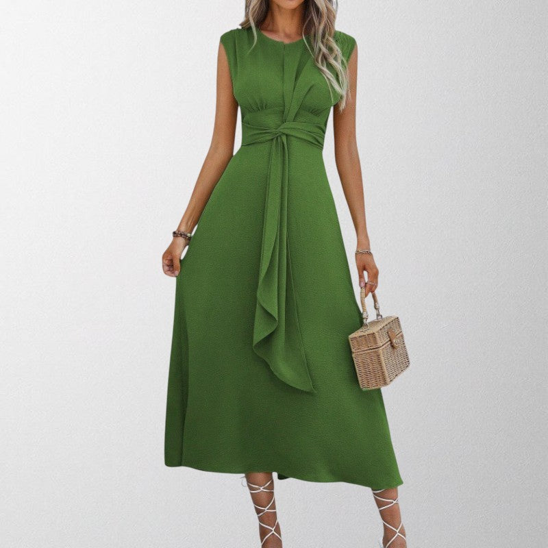 Olivia - Elegant Sleeveless Round Neck Maxi Dress