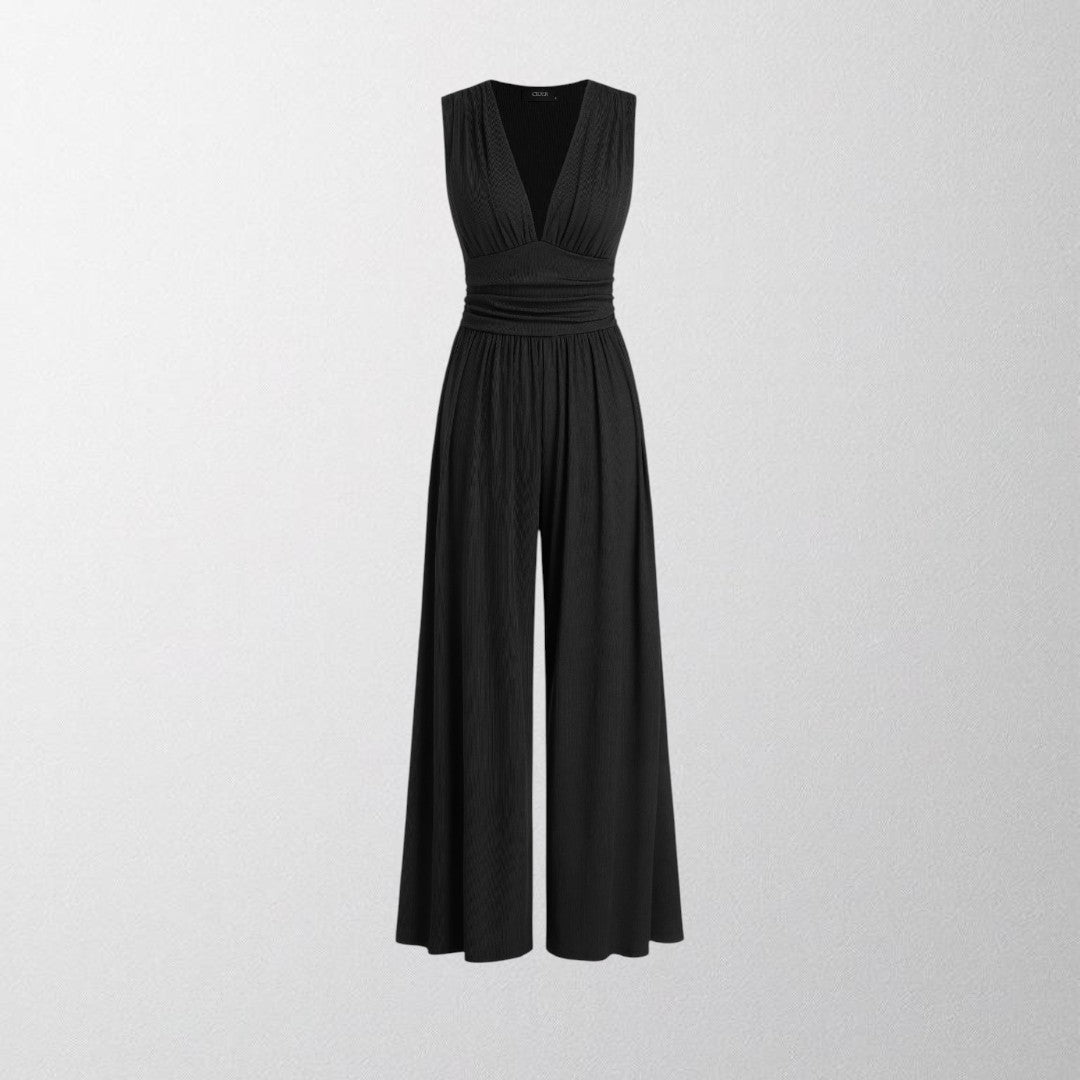 Olivia – Chic Sleeveless Wide-Leg Jumpsuit