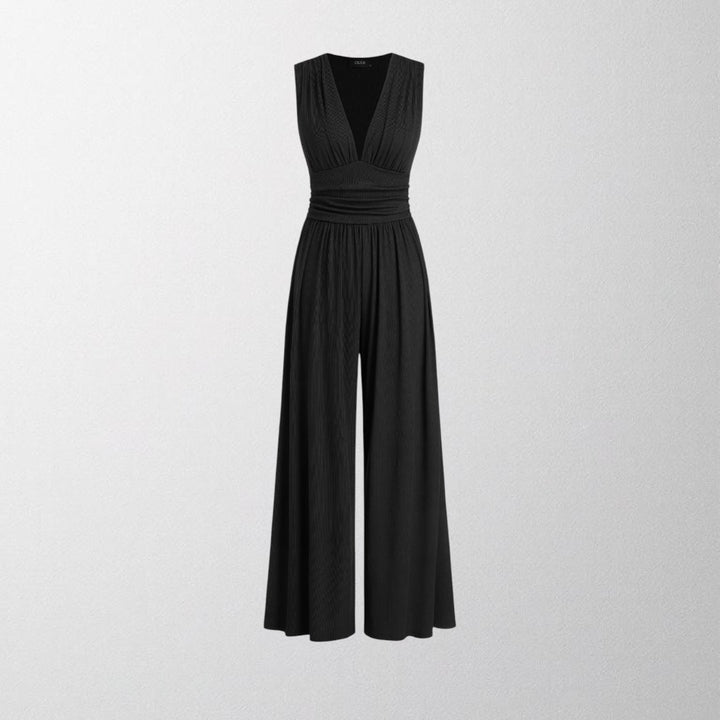 Olivia – Chic Sleeveless Wide-Leg Jumpsuit