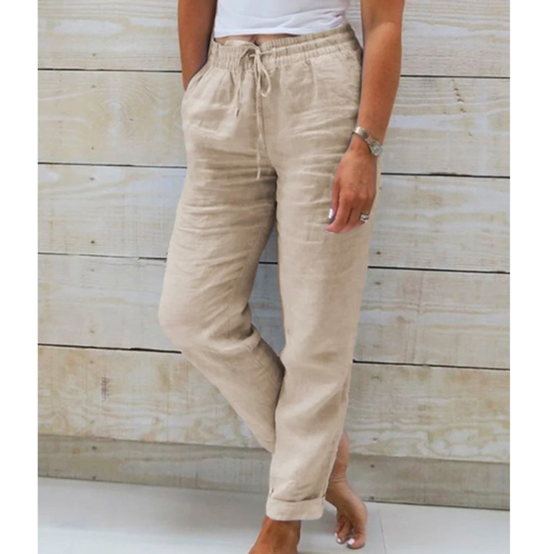Eleonor™ | High-Quality Breathable Linen Stretch Trousers