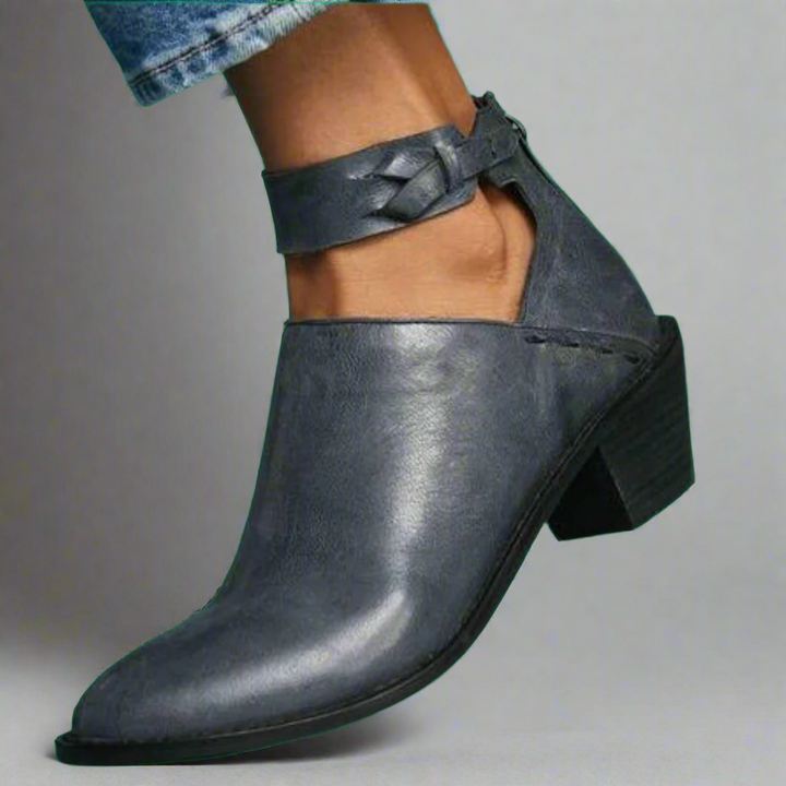 Renata | Mid-Toe Heels with Block Heel – Comfort and Style