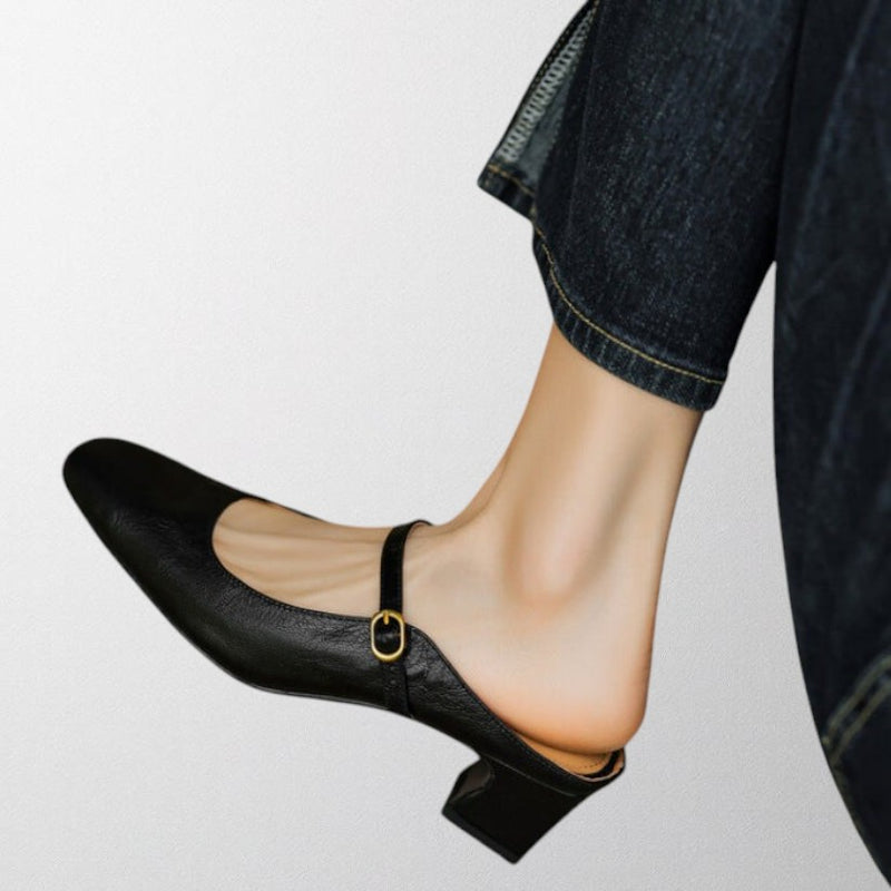 Olivia – Genuine Leather Mules