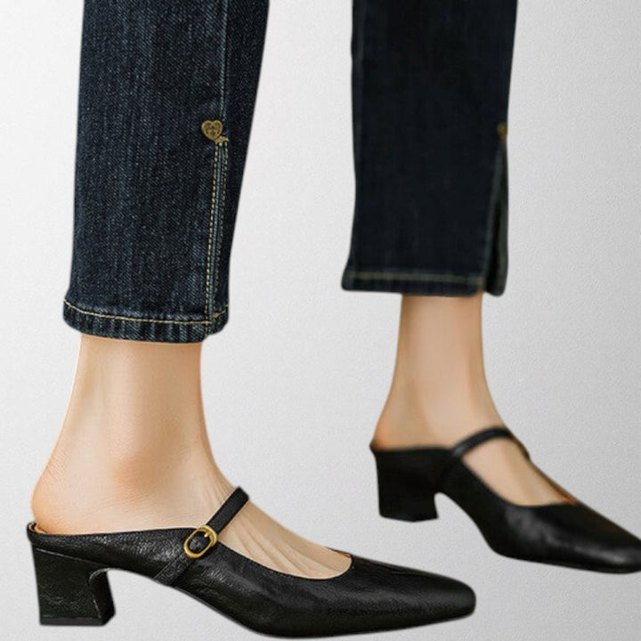 Olivia – Genuine Leather Mules
