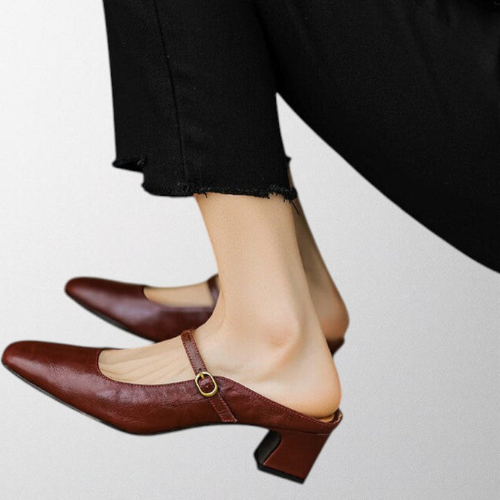 Olivia – Genuine Leather Mules