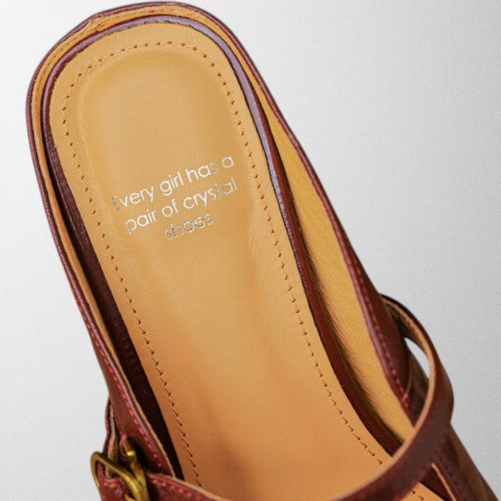 Olivia – Genuine Leather Mules