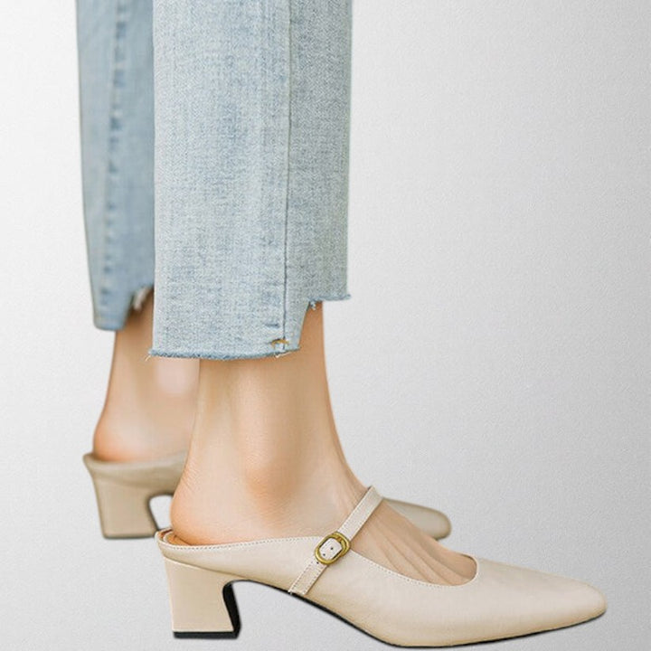 Olivia – Genuine Leather Mules