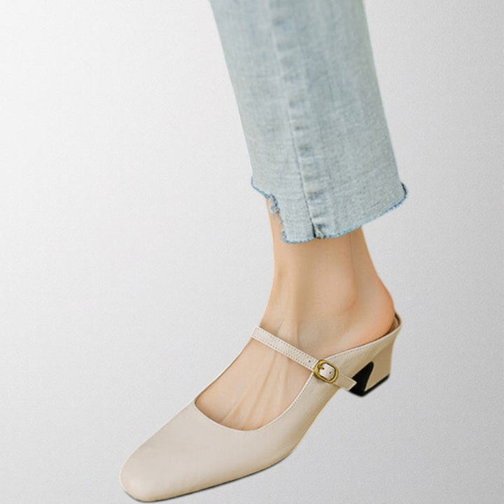 Olivia – Genuine Leather Mules