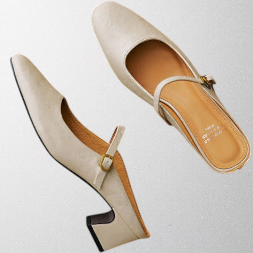 Olivia – Genuine Leather Mules