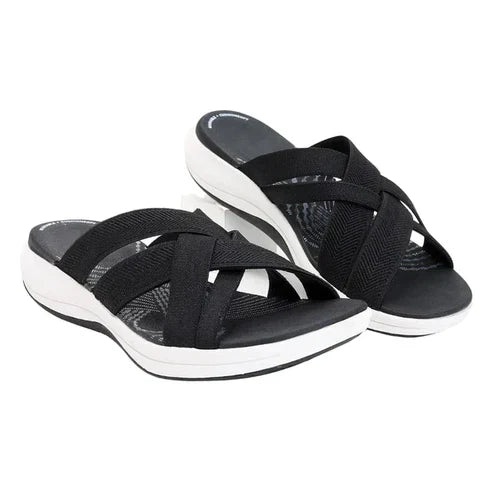 Isabella™ Criss-Cross Comfort Slides