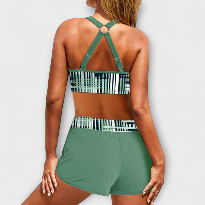 Janelle – Ribbed High-Waisted Bikini