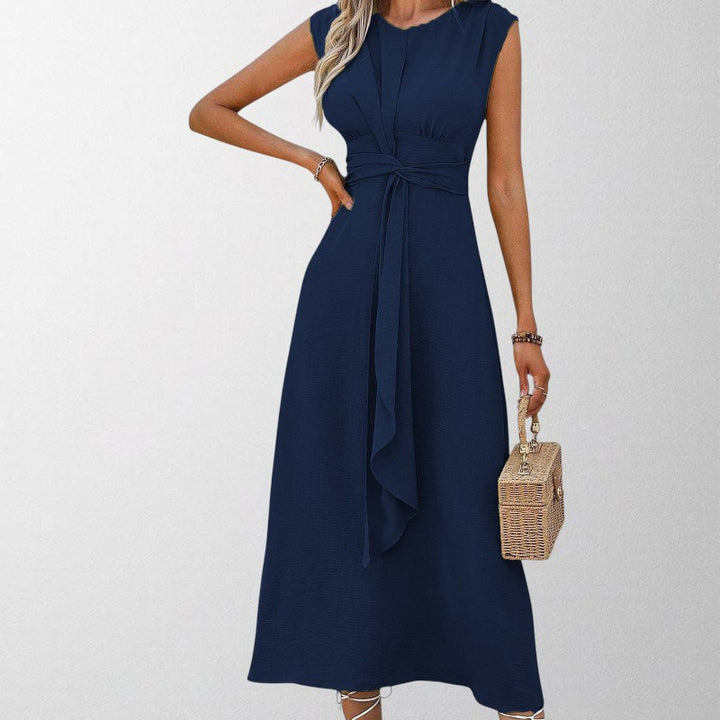 Olivia - Elegant Sleeveless Round Neck Maxi Dress