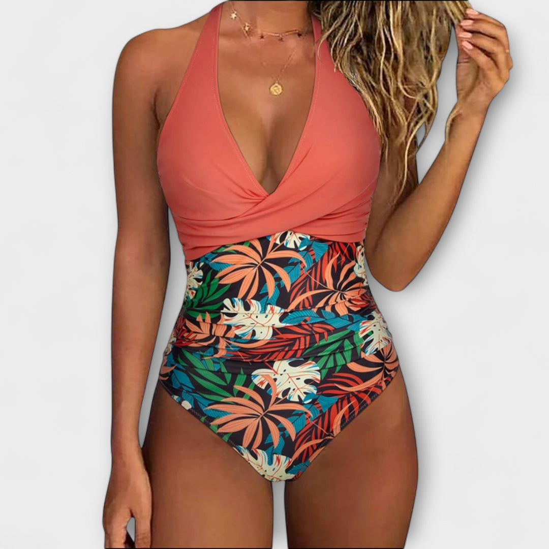 Florence – Elegant Women's Swimsuit with V-Neckline