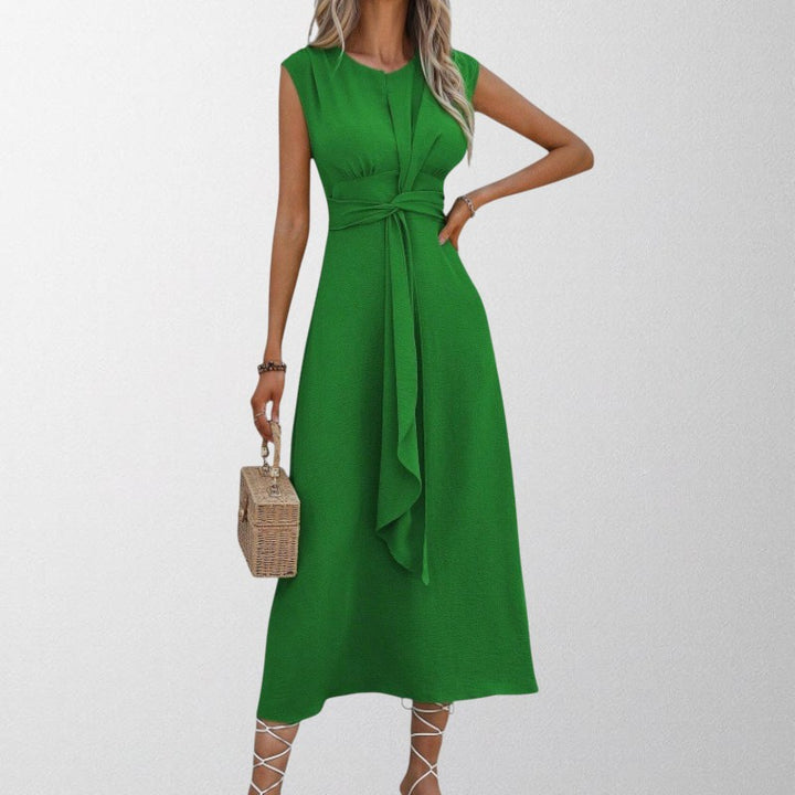 Olivia - Elegant Sleeveless Round Neck Maxi Dress