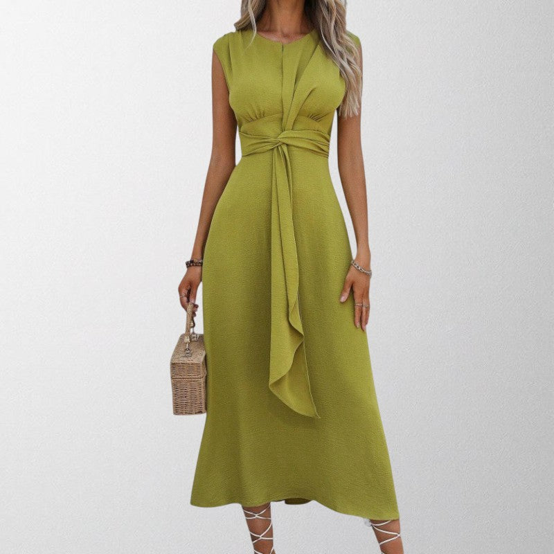 Olivia - Elegant Sleeveless Round Neck Maxi Dress