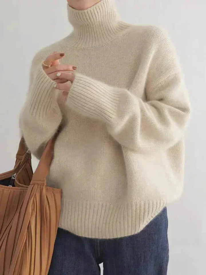Diana - Soft and Comfortable High Neck Jumper