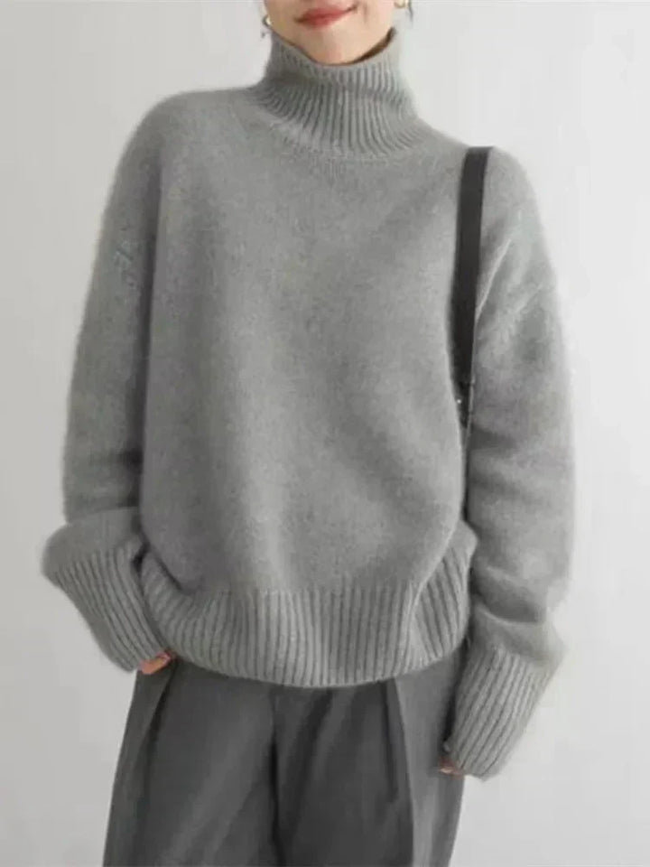 Diana - Soft and Comfortable High Neck Jumper