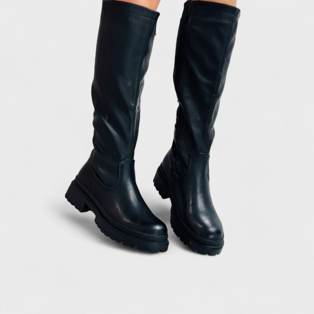 Carlita - Anetta Black High Boots