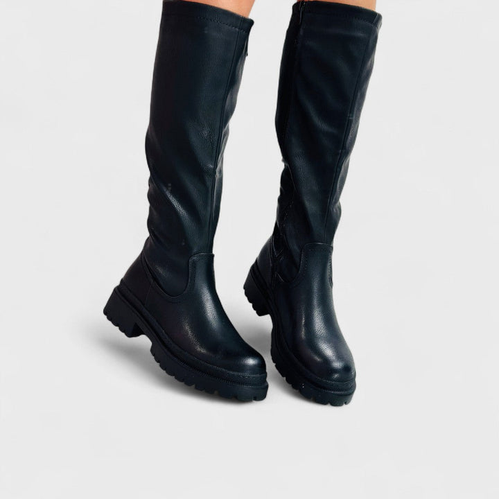 Carlita - Anetta Black High Boots