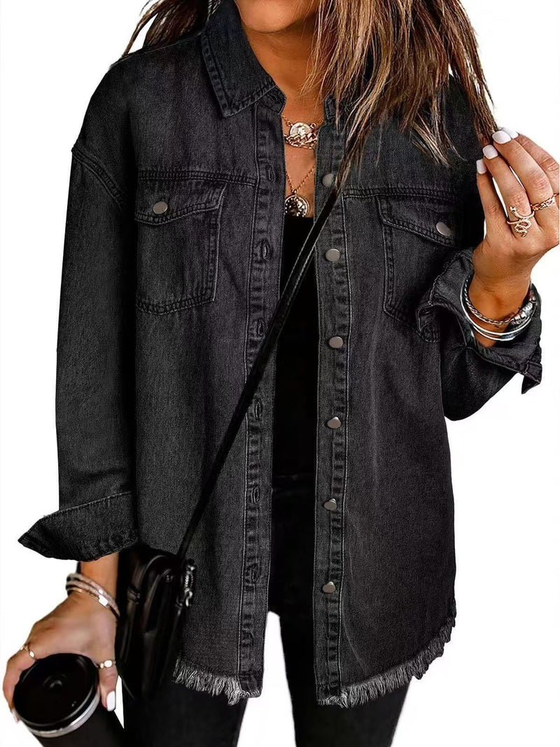Sofia™ | Timeless Denim Shirt Jacket