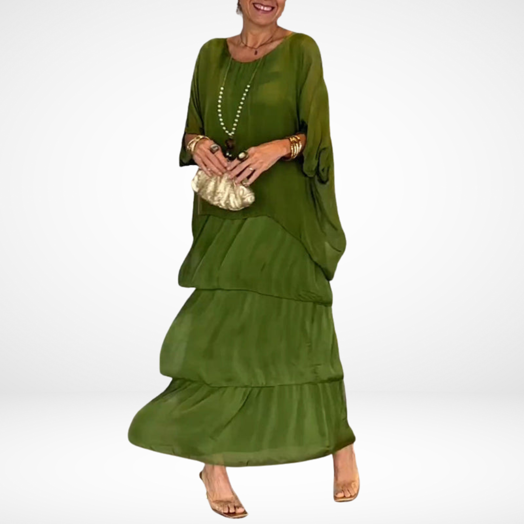 Olivia - Artistic Loose Maxi Dress