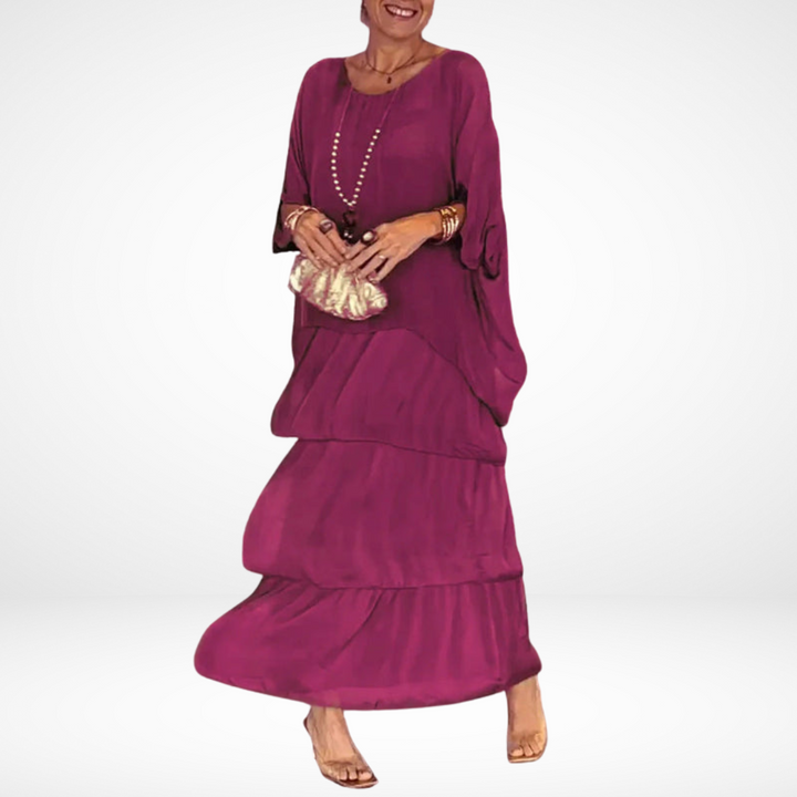 Olivia - Artistic Loose Maxi Dress