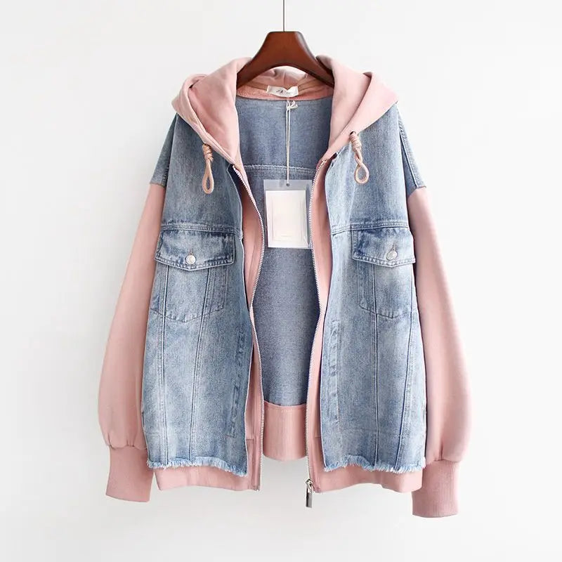 Vivian - Denim Hoodie Jacket