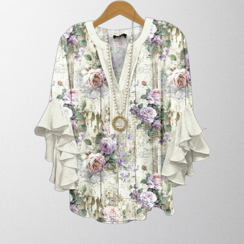 Olivia - Relaxed Blouse With Floral Pattern