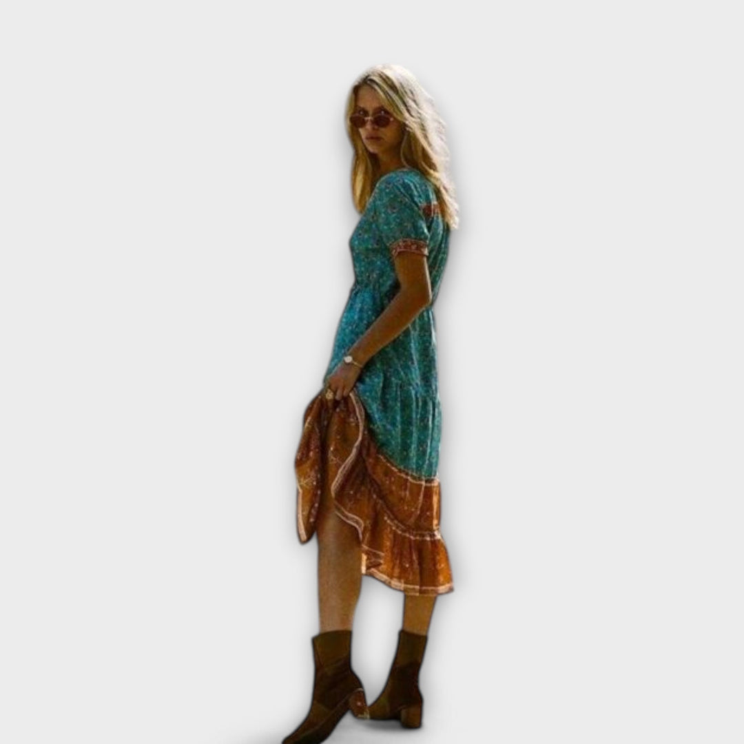 Ranya – Boho Midi Dress