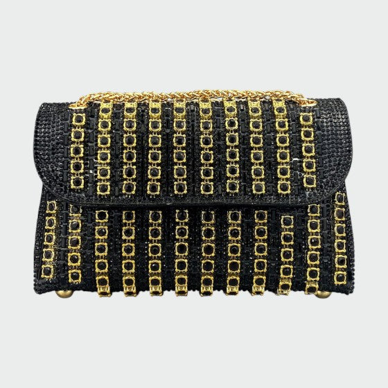 Laviera - Chic Chain Colored Diamond Shoulder Bag