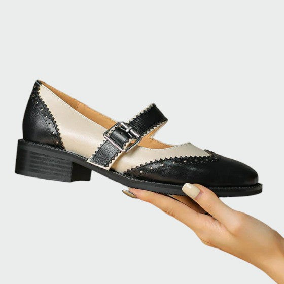 Olivia – Leather Mary Janes