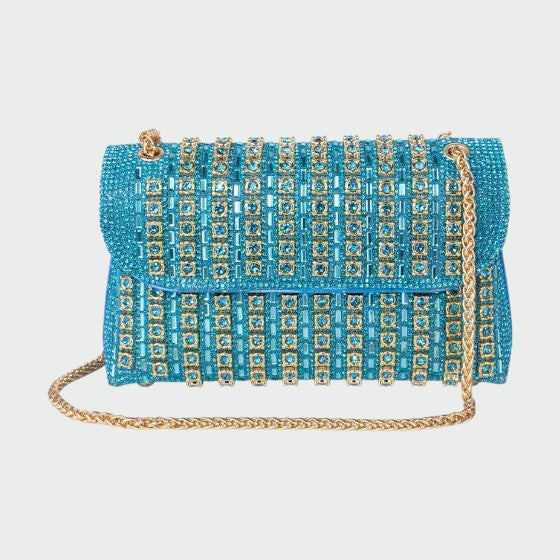 Laviera - Chic Chain Colored Diamond Shoulder Bag